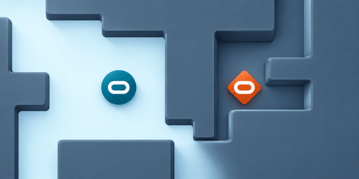 Promotional illustration for All Walls: a teal circular Spark in an open pale chamber and an orange diamond Spark in a narrower shaded wall pocket.